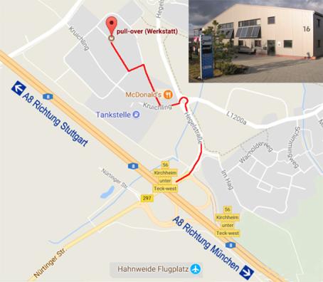 Anfahrt Werkstatt pull-over