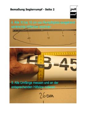 Bemassung Rumpftaschen